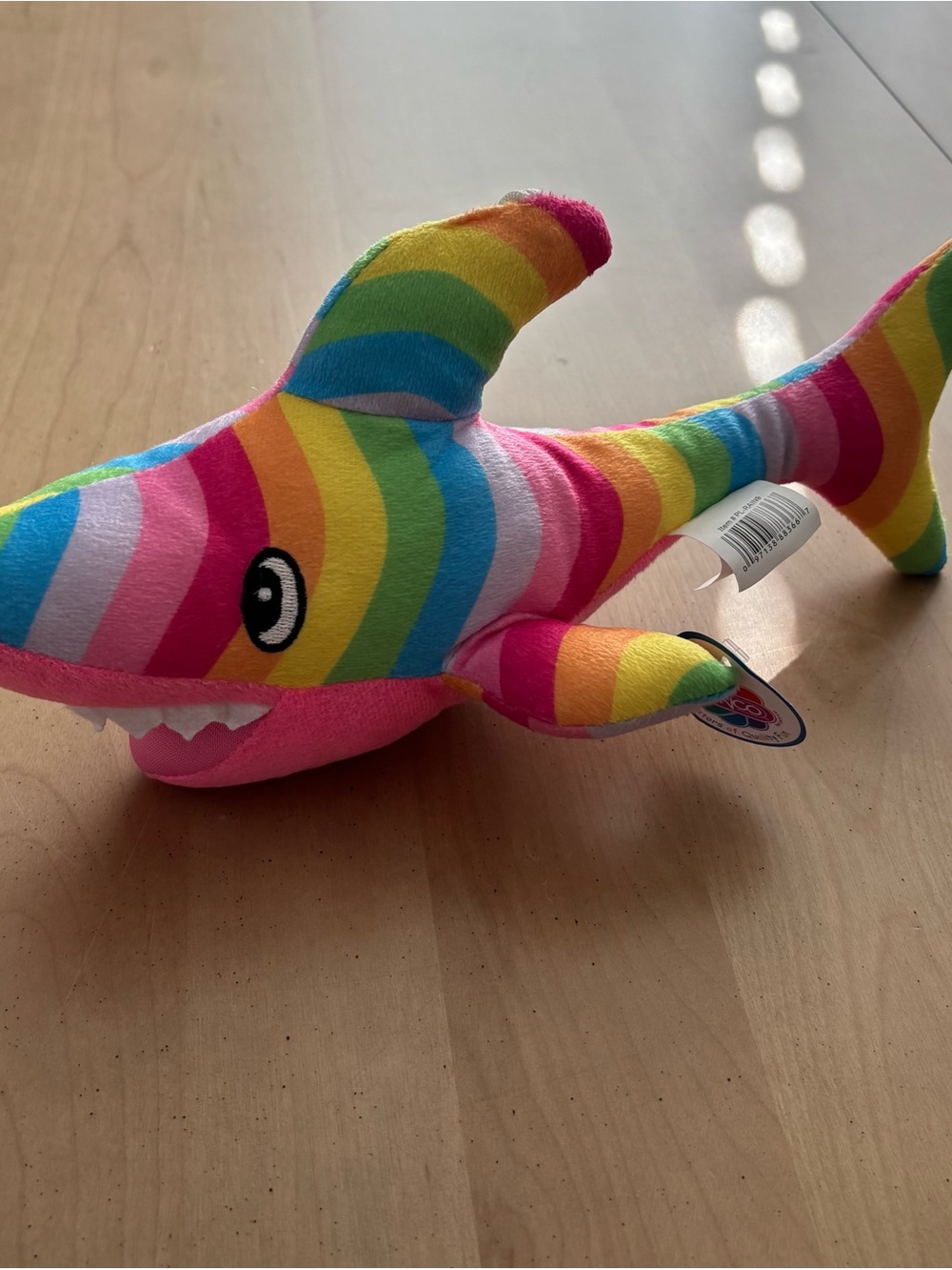 NANCO Rainbow Shark Plushie. Brand New. 11 Inches. Great Gift. Fast Shipping - Picture 9 of 12